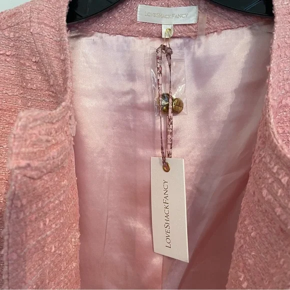 NWT LoveShackFancy Keiran Jacket, Peony, Small - Picture 4 of 14